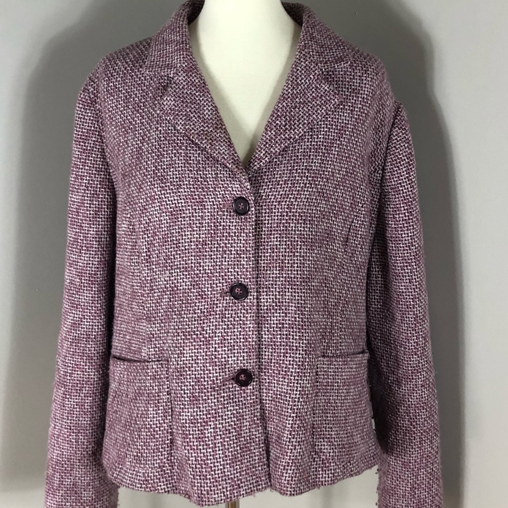 Pink, White & Black Plaid XXL Blazer